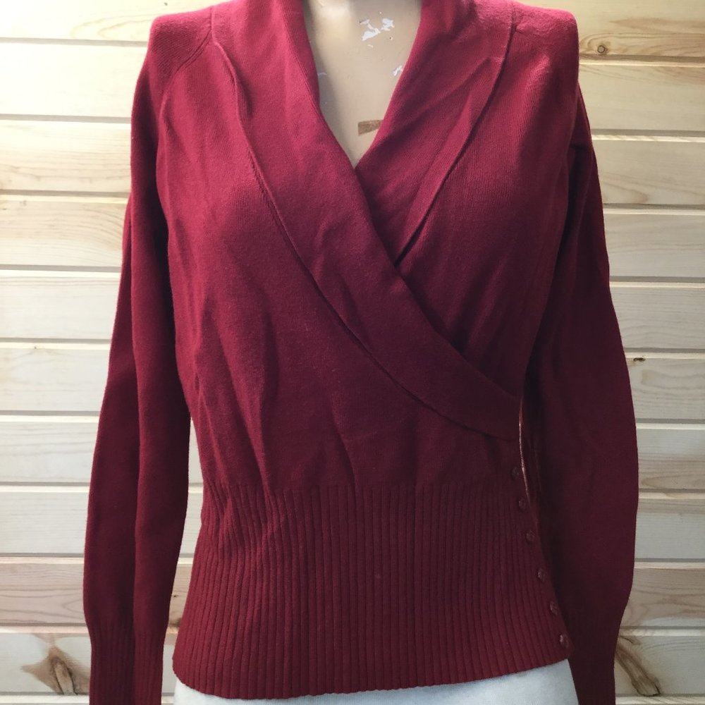 Ann Taylor Loft Cross Front Sweater M